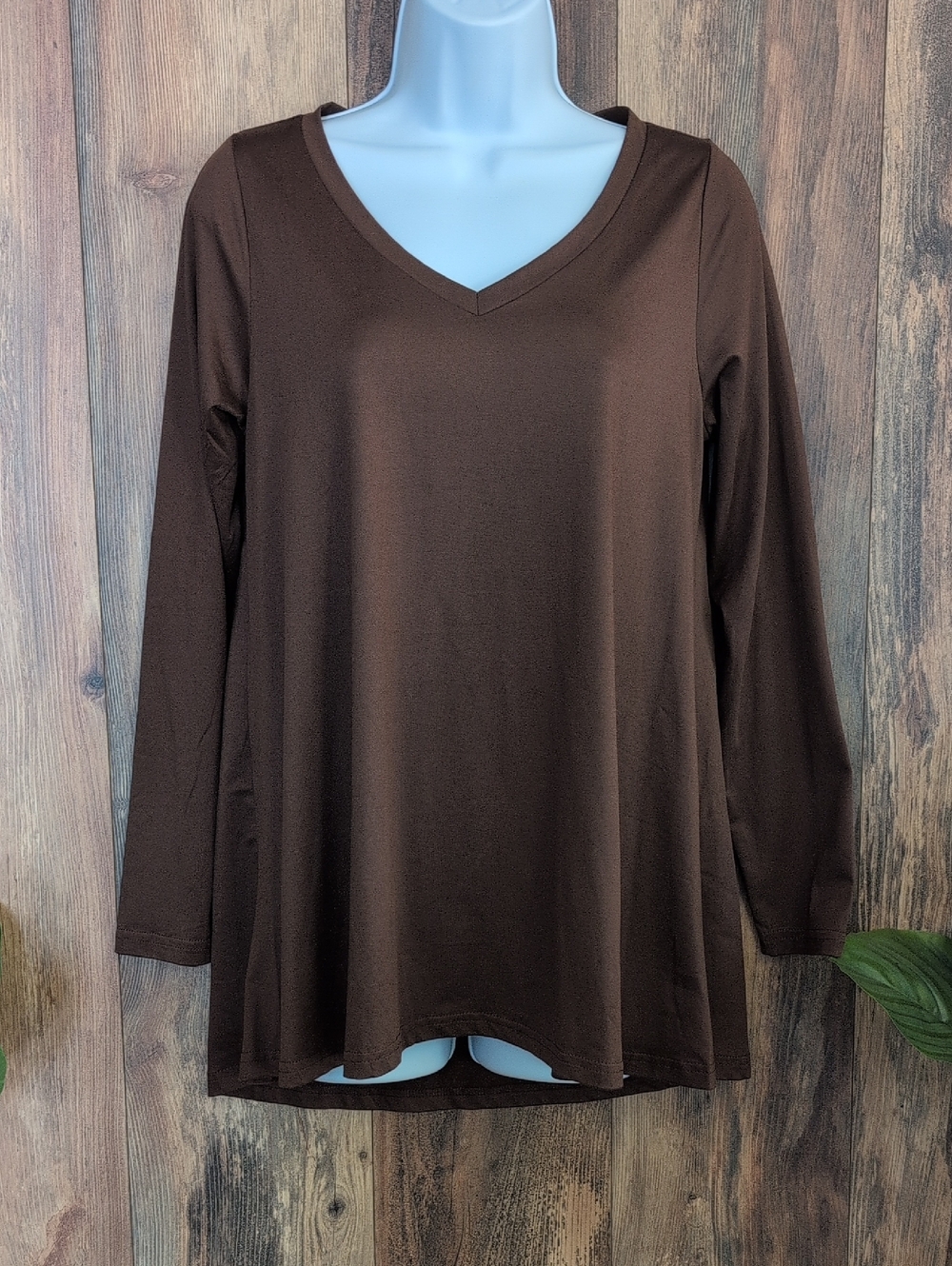 Awuliffan Women's V-Neck Long Sleeve Tunic Shirt S           M430